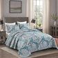 Vintage Quilted bedspread and pillowcovers set: Nostalgic Appeal-Queen