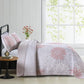 Mosaic Quilted coverlet and pillowcovers set: Unique Patchwork Design-Queen