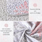 Mosaic Quilted coverlet and pillowcovers set: Unique Patchwork Design-Queen