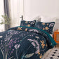 Abstract Quilted coverlet and pillowcovers set: Unique and Artistic-Queen