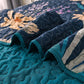Abstract Quilted coverlet and pillowcovers set: Unique and Artistic-Queen