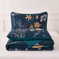 Abstract Quilted coverlet and pillowcovers set: Unique and Artistic-Queen