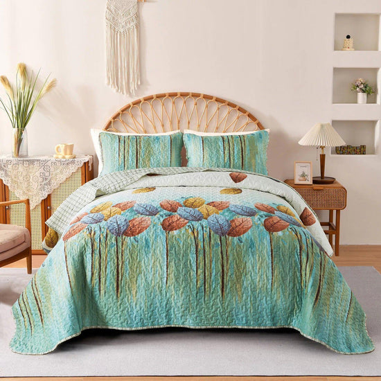 Majestic Quilted bedspread and pillowcovers set: Enhance Your Sleep Experience-Queen