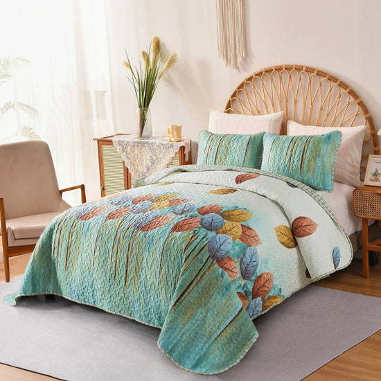 Majestic Quilted bedspread and pillowcovers set: Enhance Your Sleep Experience-Queen