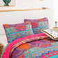 Colorful Quilted bedspread and pillowcovers set: Add a Splash of Color-Queen