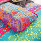 Colorful Quilted bedspread and pillowcovers set: Add a Splash of Color-Queen