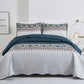 Distinguished Quilted Bedspread and Pillowcases Set: Enhance Your Bedroom Appeal-Queen