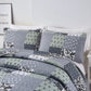 Vivacious Quilted bedspread and pillowcovers set: Full of Life and Energy-Queen