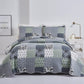 Vivacious Quilted bedspread and pillowcovers set: Full of Life and Energy-Queen