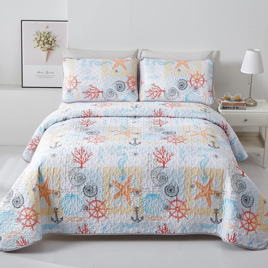 Decorative Quilted coverlet and pillowcovers set: Enhance Your Home Decor-Queen