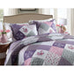 Quaint Quilted bedspread and pillowcovers set: Perfect for a Cozy Retreat-Queen