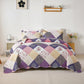 Intricate Quilted coverlet and pillowcovers set: Attention to Detail-Queen