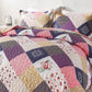 Intricate Quilted coverlet and pillowcovers set: Attention to Detail-Queen