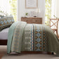 Quicksilver Quilted coverlet and pillowcovers set: Sleek and Modern-Queen