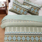 Quicksilver Quilted coverlet and pillowcovers set: Sleek and Modern-Queen