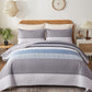 Ornate Quilted Bedspread and Pillowcases Set: Beautifully Crafted for Luxury-Queen