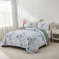 Refreshing Quilted bedspread and pillowcovers set: Cool and Inviting-Queen