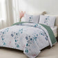 Refreshing Quilted bedspread and pillowcovers set: Cool and Inviting-Queen