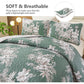 Sophisticated Quilted Coverlet and Pillowcases Set: Elevate Your Bedroom Decor-Queen