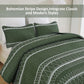 Elegant Quilted Bedspread and Pillowcases Set: Perfect for a Luxe Bedroom Feel-Queen