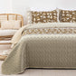 Sophisticated Quilted Bedspread and Pillowcases Set: Exquisite Design and Comfort-Queen