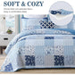 Charming Quilted coverlet and pillowcovers set: Timeless Appeal-Queen