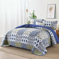 Gorgeous Quilted bedspread and pillowcovers set: Comfortable Elegance-Queen