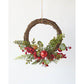 Berry Ball Half Wreath 40cm