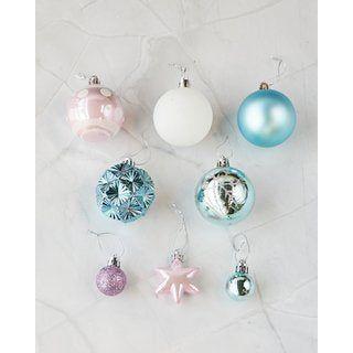 Ornament Assortment Blue/Pink 42Pcs