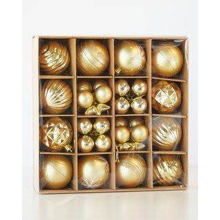 Ornament Assortment Gold 42Pcs