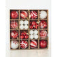 Ornament Assortment Red/White 42Pcs