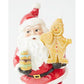 Santa With Gingerbread 22cm