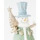 Snowman With Tree 23cm