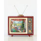 Xmas Tv Music Box 17cm