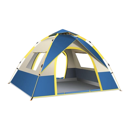 Single-story Tent with Two Doors and Two Windows - Large Size (210X200X135cm) for Outdoor Adventures