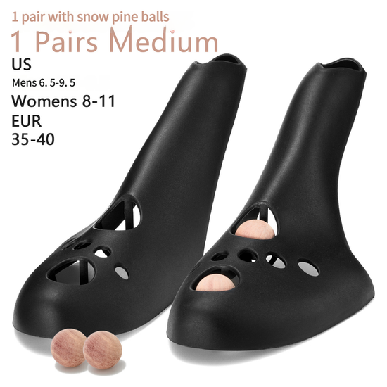 Medium Black Shoe Stretcher with Cedar Wood Balls, Size EUR 35-40 (Men&