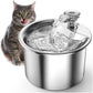 Beginner Package Stainless Steel Pet Water Fountain with Automatic Power-Off -Plug Not Included