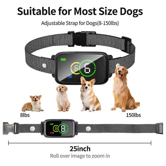 Smart Dog Training Collar with Beep, Vibration Modes, and 7 Adjustable Sensitivity Levels ,Upgraded Design with LCD Display