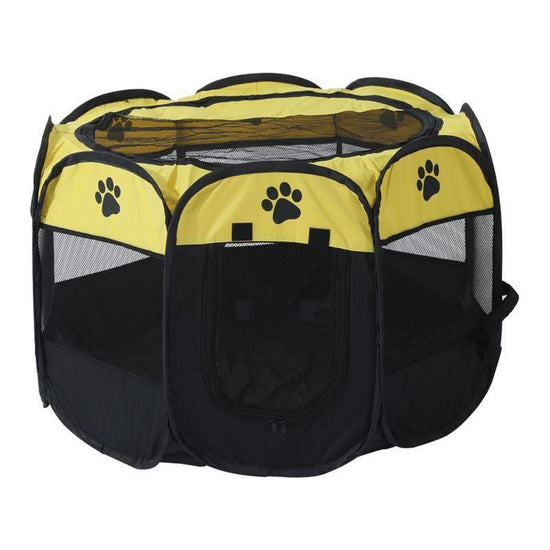 Portable Pet Playpen with Oxford Cloth, Foldable Octagon Dog & Cat Tent, Indoor & Outdoor Use  size 91*91*58cm