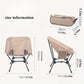 Black and khaki set of portable, comfortable and perfect camping chairs