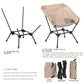 Black and khaki set of portable, comfortable and perfect camping chairs