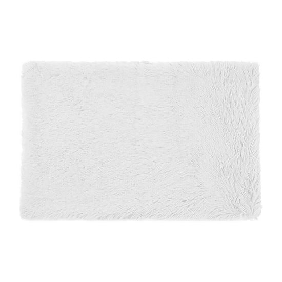 Fluffy Pet Blankets-Soft Faux Fur, Anti-Anxiety Cozy Throws for Cats and Dogs, M 80*55cm White