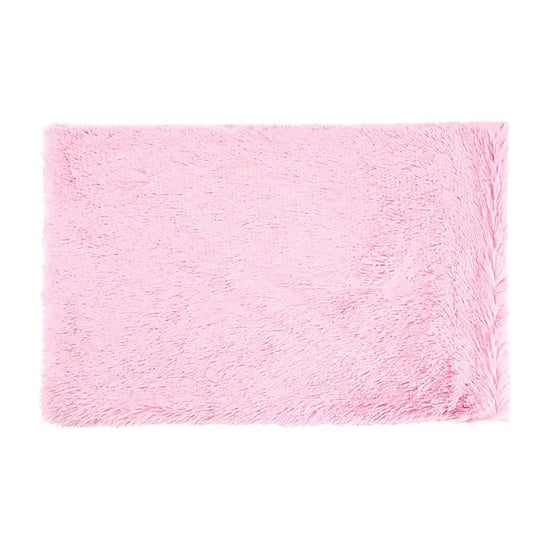 Fluffy Pet Blankets-Soft Faux Fur, Anti-Anxiety Cozy Throws for Cats and Dogs, M 80*55cm light pink