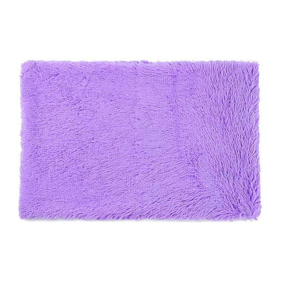 Fluffy Pet Blankets-Soft Faux Fur, Anti-Anxiety Cozy Throws for Cats and Dogs, M 80*55cm Purple