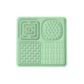 Multi-Functional Slow Feeder Mat for Dogs- Anti-Slip Lick Pad with Multiple Textures Square 2PCS (Pink & Green)