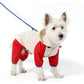 Waterproof Dog Raincoat with Hidden Leash Hole - Windproof and Comfortable for Outdoor Walks, Size:S (Back Length 20cm/7.87in, Bra 31cm/12.20in) White