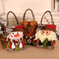 3 PCS Christmas Gift Bags - Santa, Snowman, and Reindeer Design for Holiday Treats and Presents