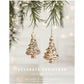 Set of 10 Christmas Ornaments -Gold & Rose Gold Holiday Tree Decorations