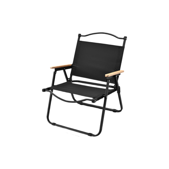 Portable camping Cryt chair-carbon steel black 60*52*42cm