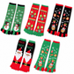 Penguin Christmas tabi socks with gift tower design, women&